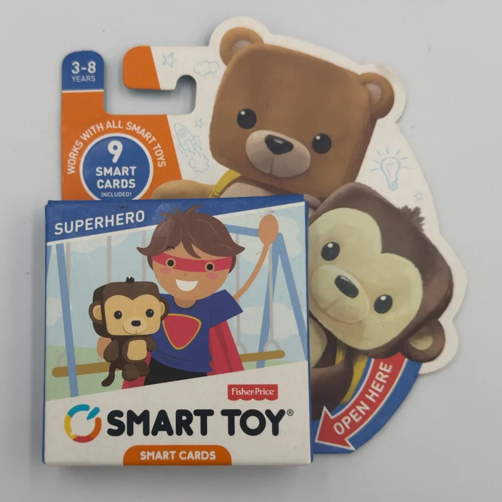 Fisher-Price Smart Toy Smart Cards “Superhero” New Old Stock